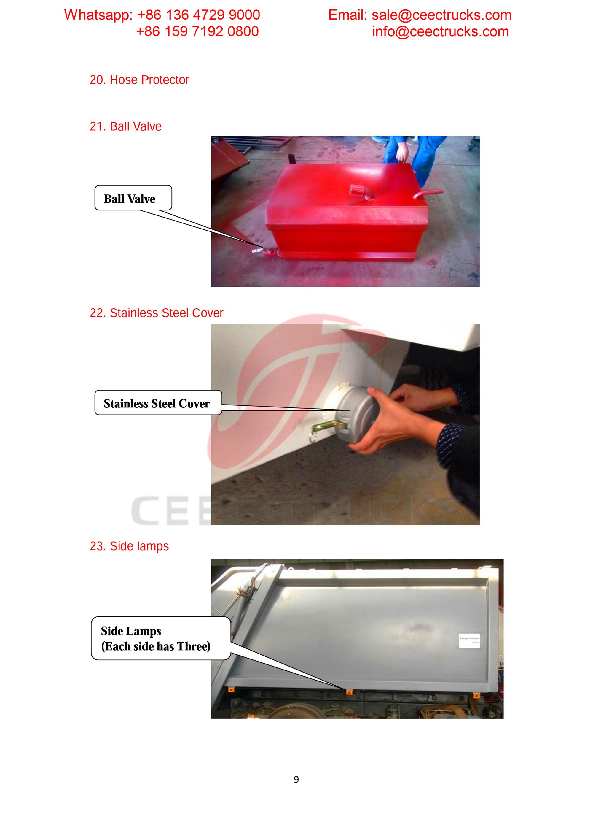 Austrial customer buy garbage compressor up body Austrial customer buy garbage compressor up body