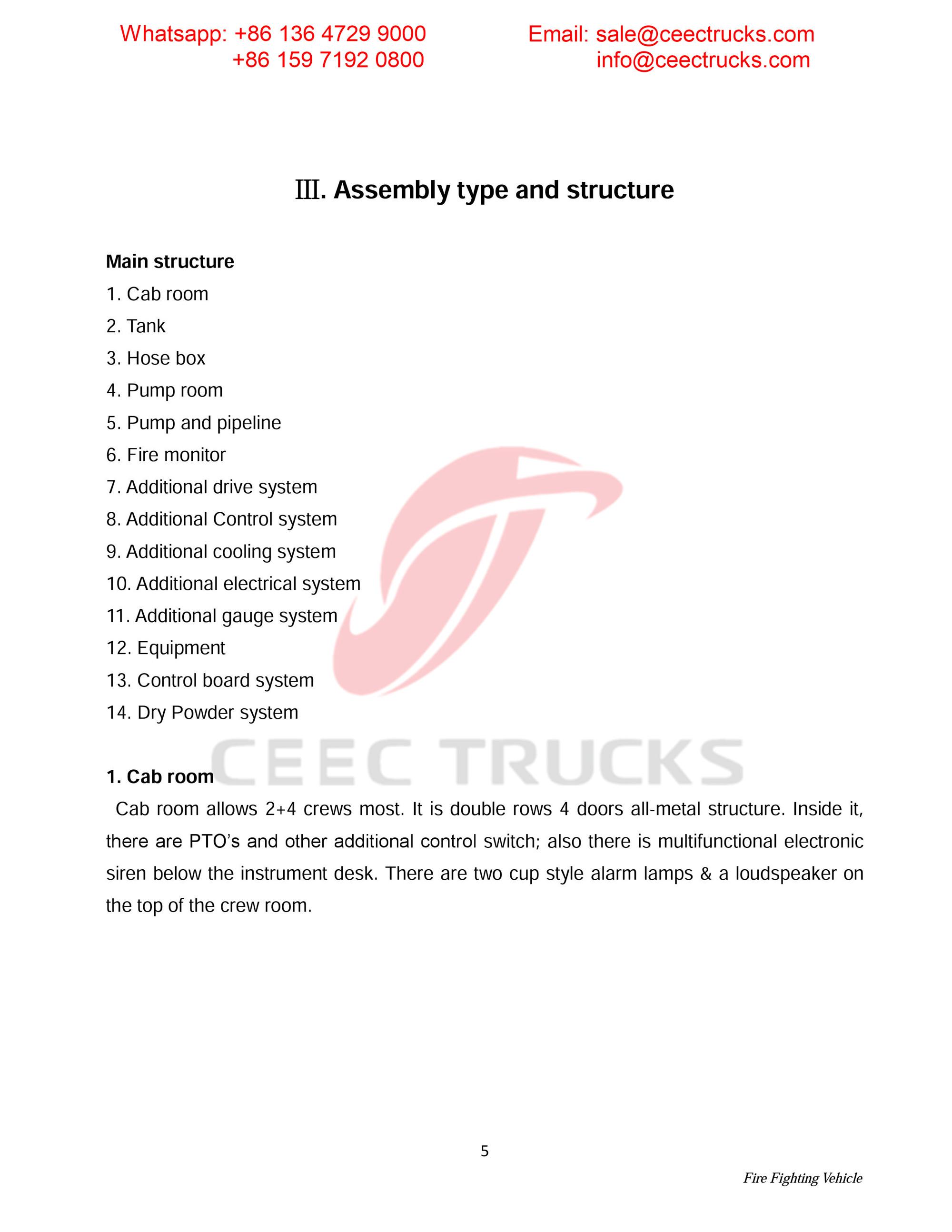 Syria ISUZU foam & water & powder fire truck Syria ISUZU foam & water & powder fire truck