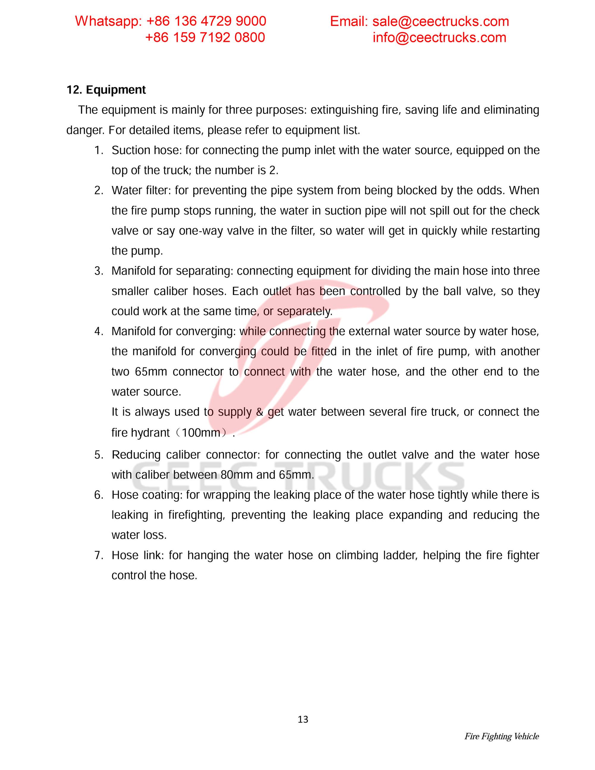 Syria ISUZU foam & water & powder fire truck Syria ISUZU foam & water & powder fire truck