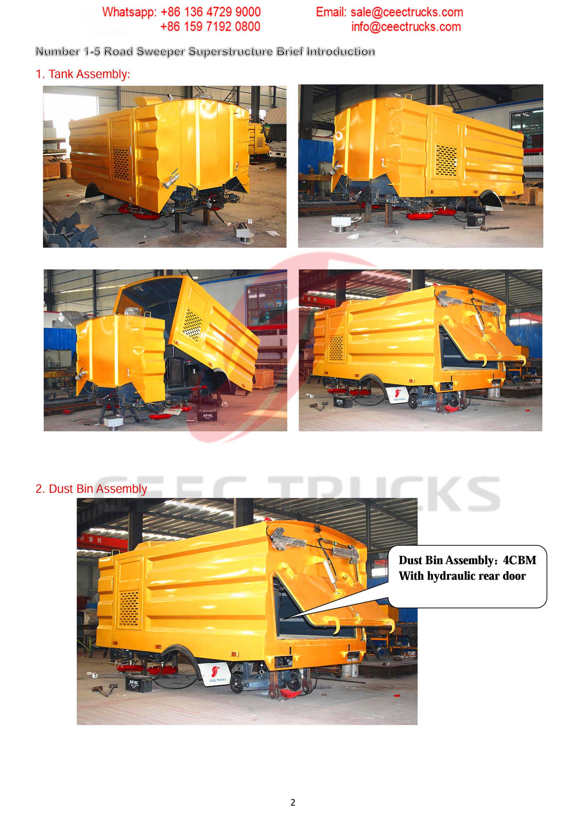 How to install road sweeper superstructure