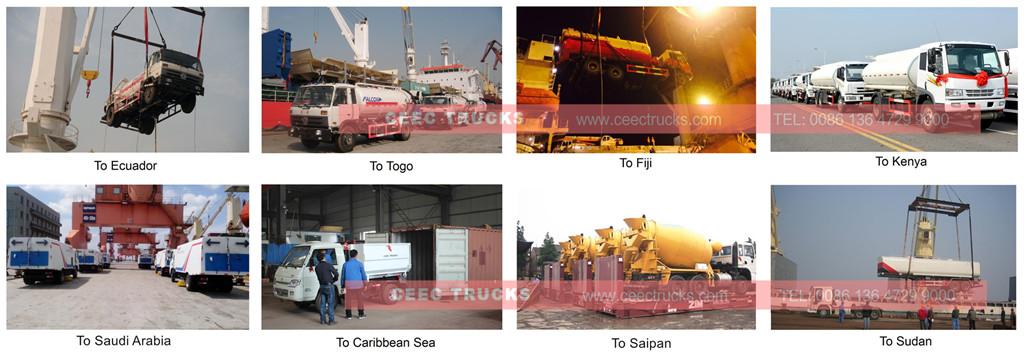 Export overview for Cesspit emptier Export overview for Cesspit emptier