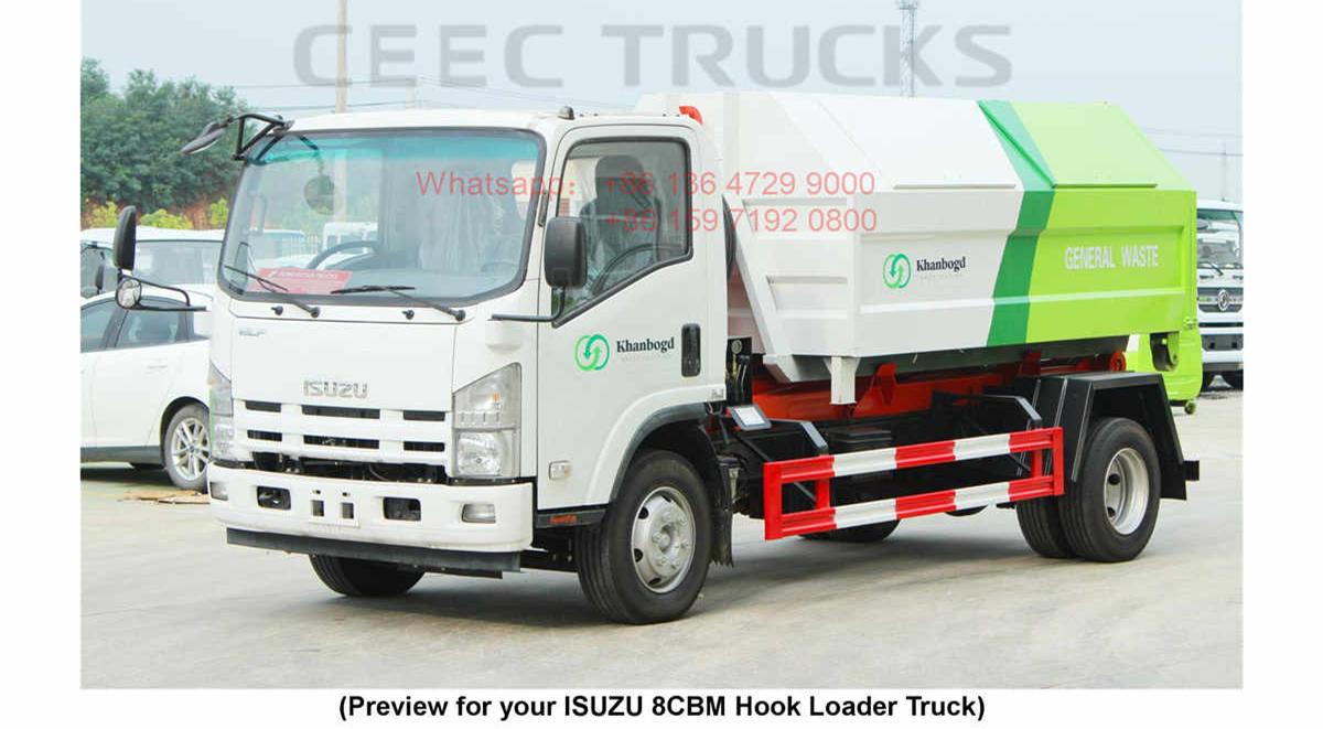 Mongolia--ISUZU 8CBM hook lifting truck Manual Mongolia--ISUZU 8CBM hook lifting truck Manual