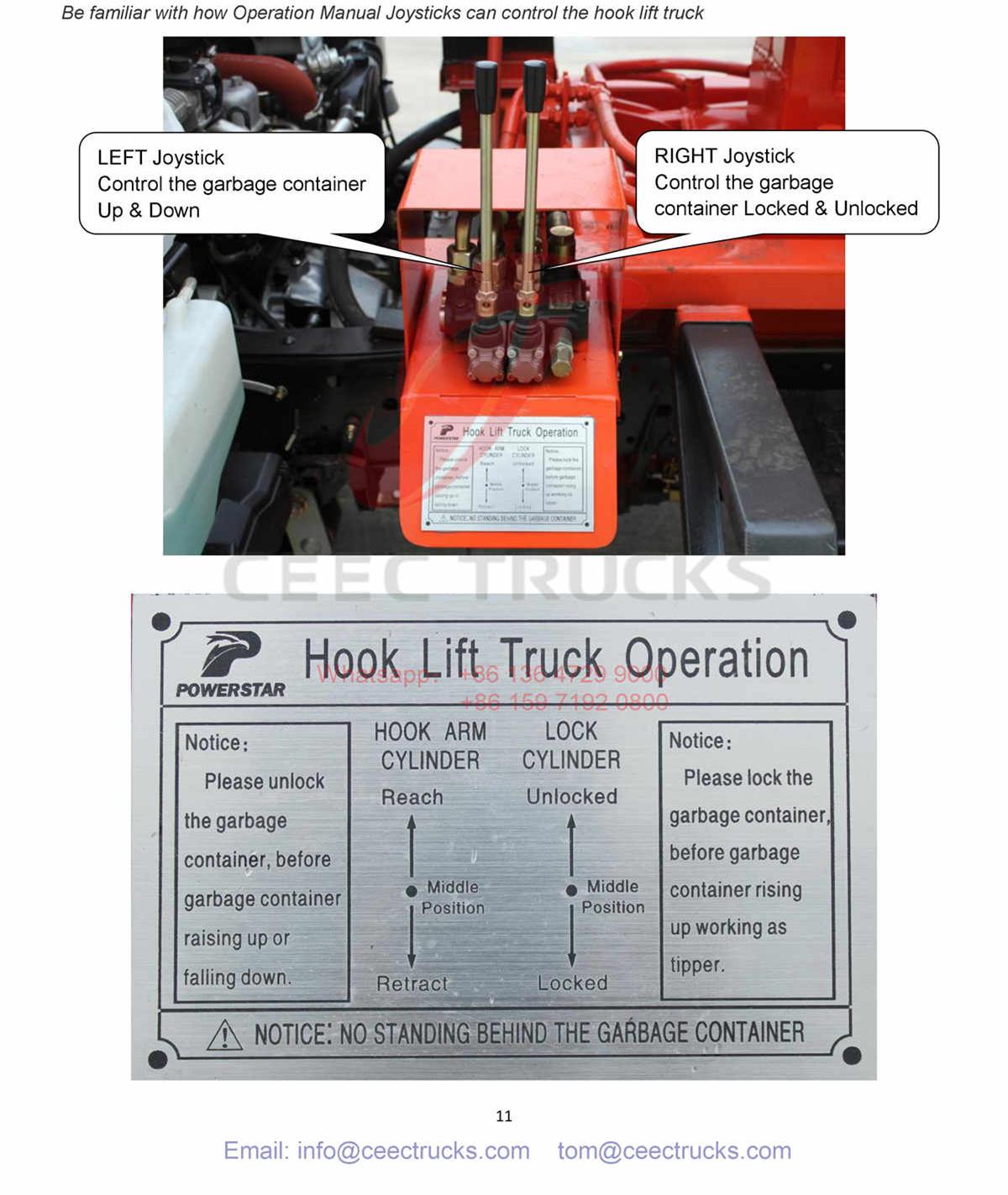 Mongolia--ISUZU 8CBM hook lifting truck Manual Mongolia--ISUZU 8CBM hook lifting truck Manual