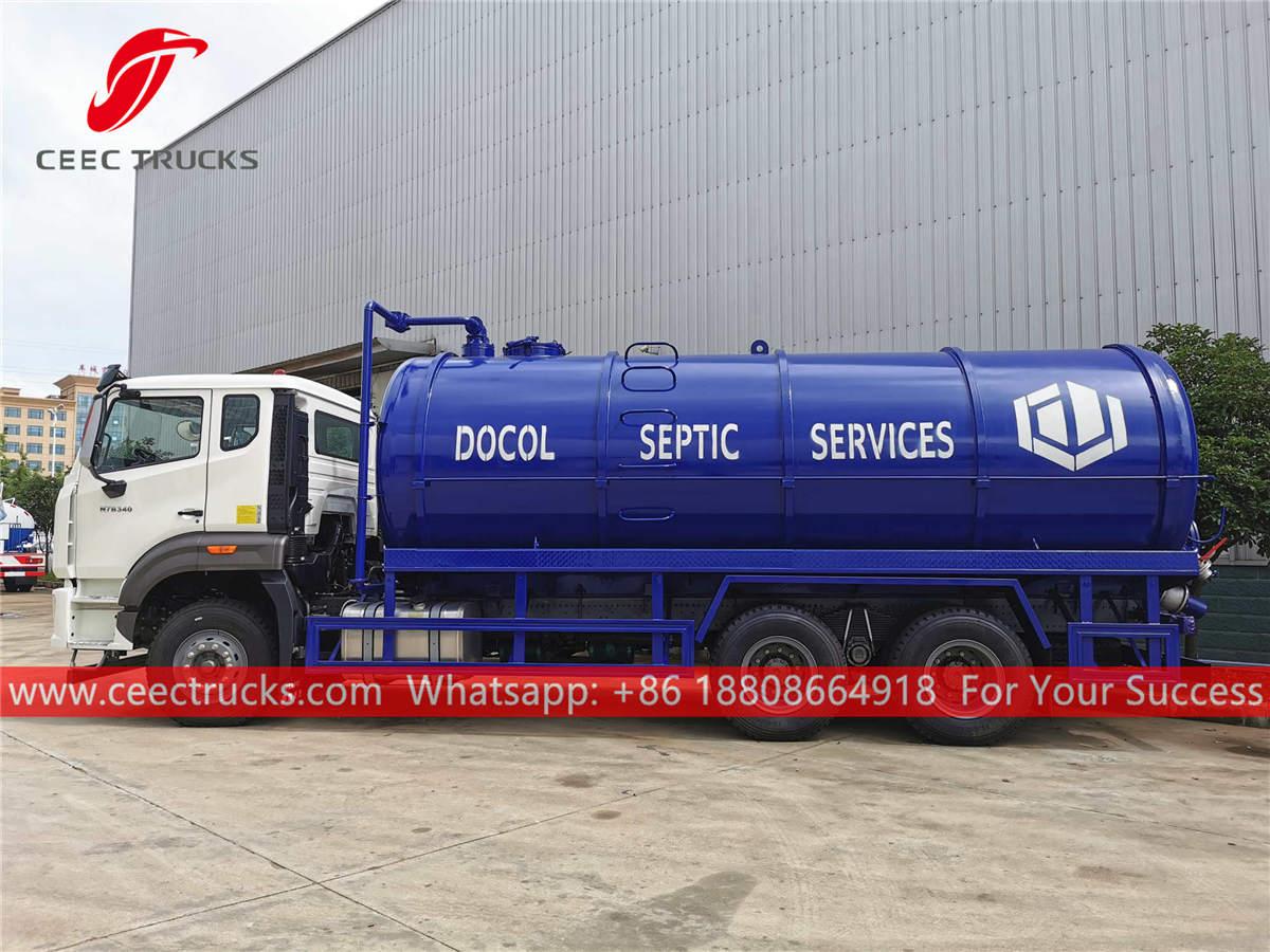 SINOTRUK 6&times;4 septic tanker truck