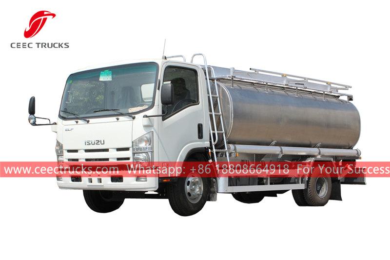 ISUZU 4&Atilde;2 stainless steel oil truck