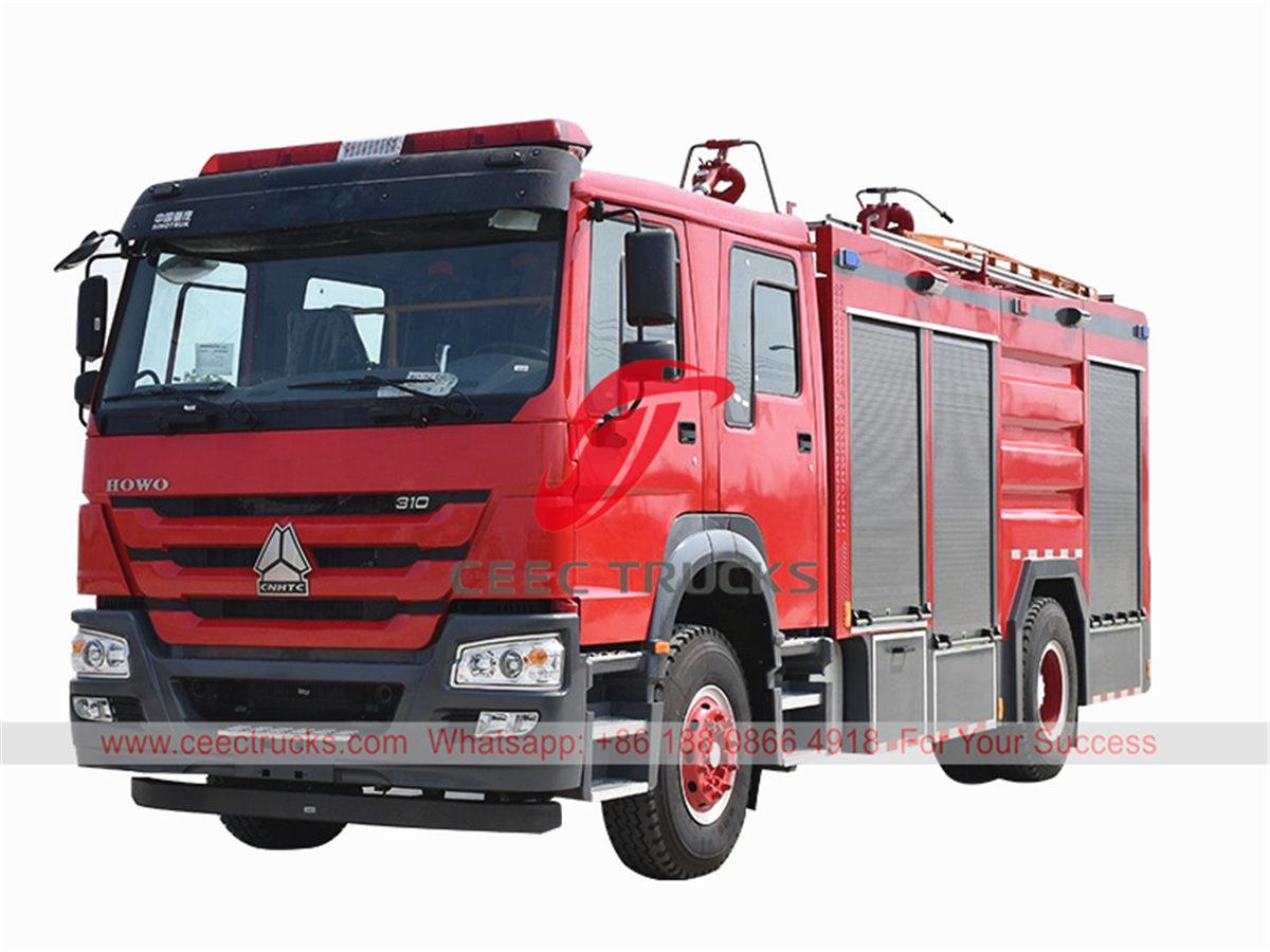 HOWO water foam fire engine HOWO water foam fire engine