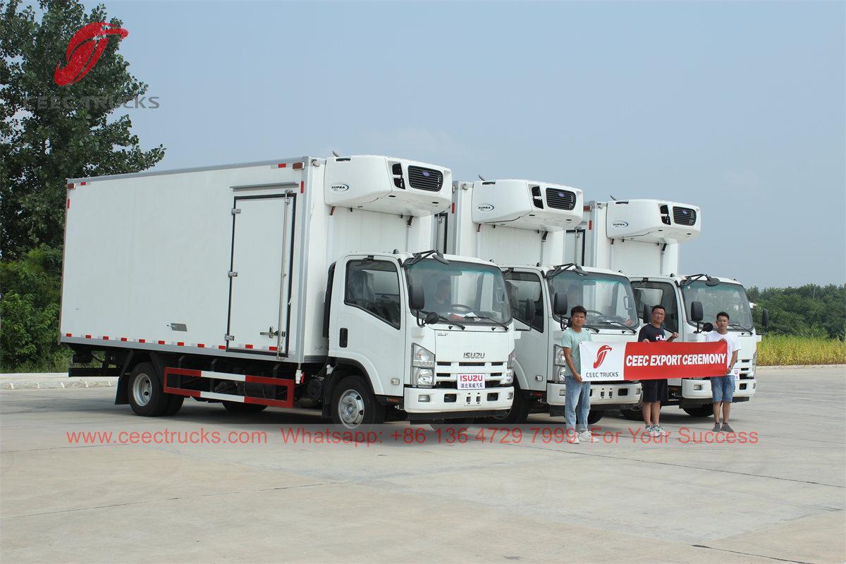3 units ISUZU refrigerator box trucks exported 3 units ISUZU refrigerator box trucks exported