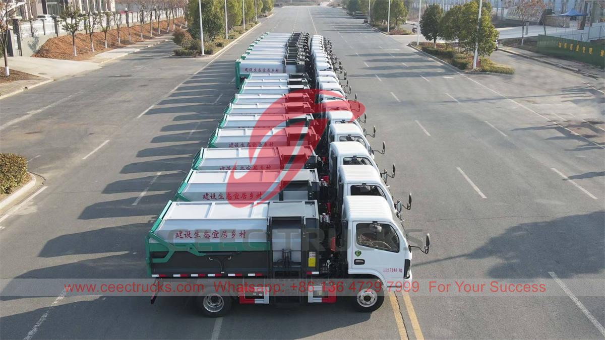 Dongfeng side load garbage trucks Dongfeng side load garbage trucks
