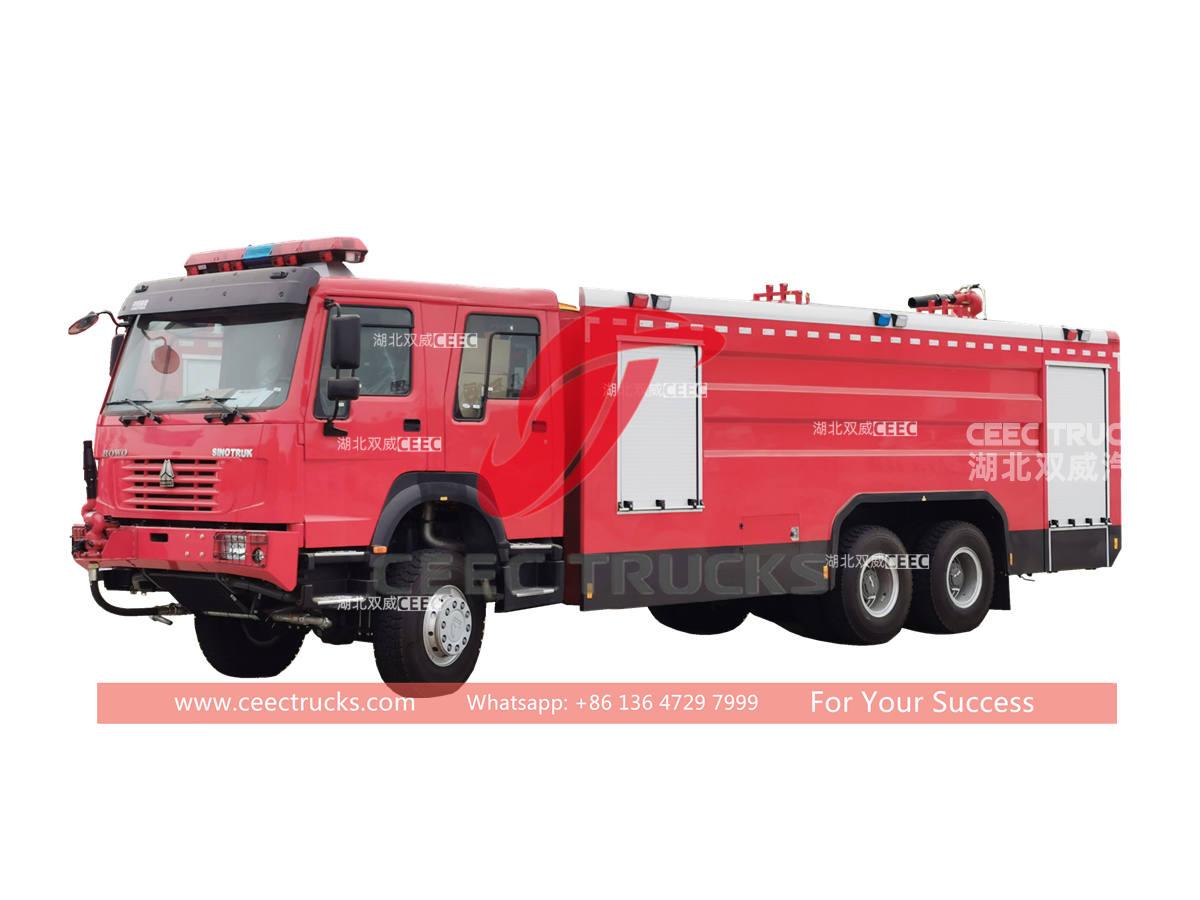 HOWO 6Ã6 off-road fire fighting trucks for Africa HOWO 6Ã6 off-road fire fighting trucks for Africa