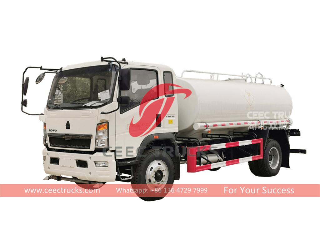HOWO 6 wheeler 8 tons water tank truck for Africa HOWO 6 wheeler 8 tons water tank truck for Africa
