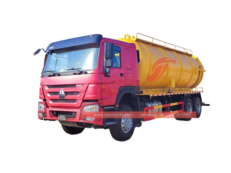 HOWO 20000L vacuum sewage tank truck HOWO 20000L vacuum sewage tank truck