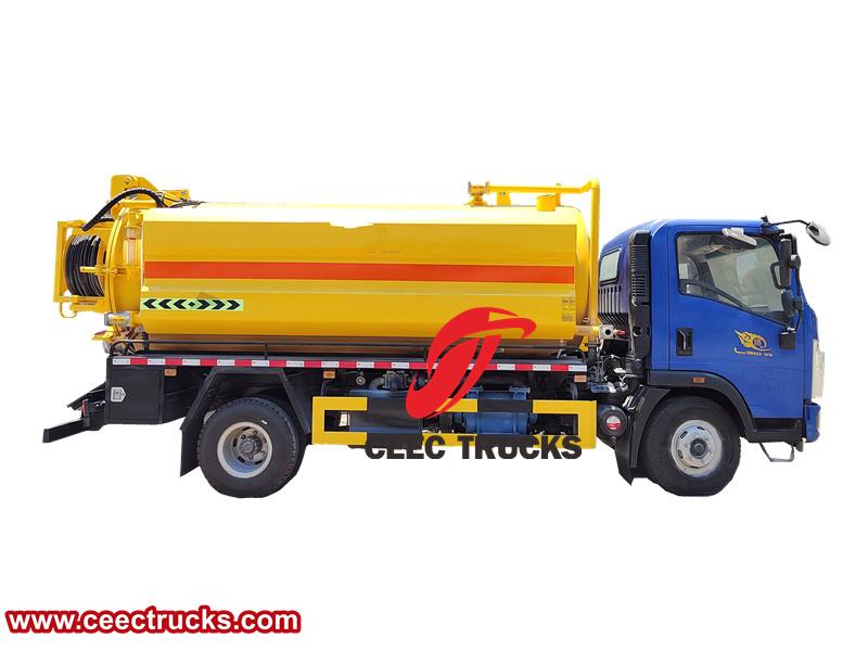 Howo 5 cbm truck mounted sewage jetter Howo 5 cbm truck mounted sewage jetter