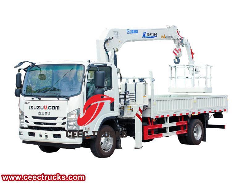 ISUZU 700P crane truck with aerial bucket ISUZU 700P crane truck with aerial bucket