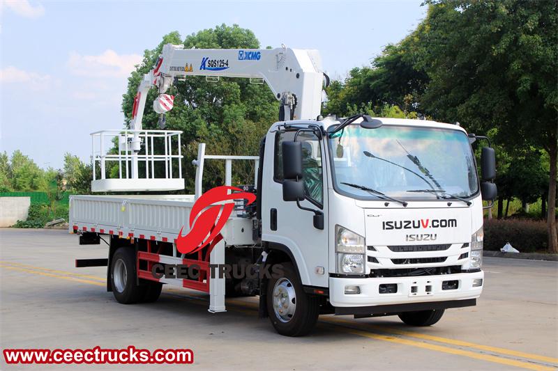 ISUZU 700P crane truck with aerial bucket ISUZU 700P crane truck with aerial bucket