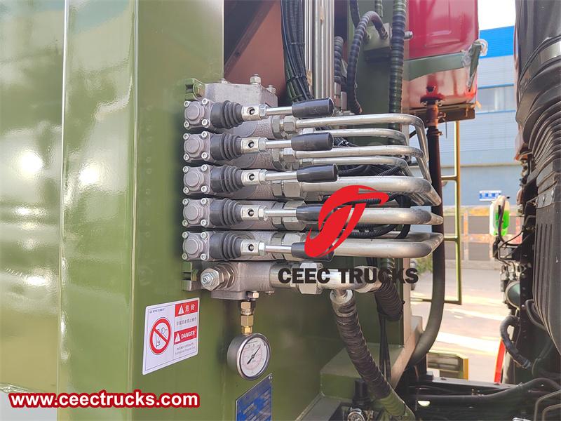 Front hydraulically operated valve Front hydraulically operated valve