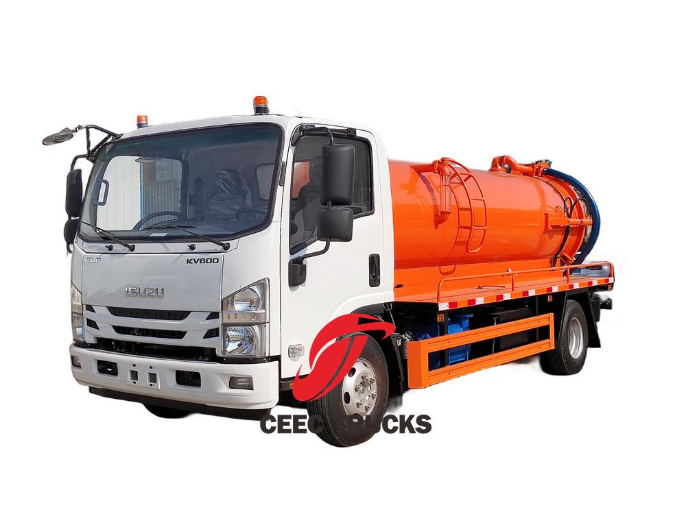 Isuzu Latest 8ton sewage suction tank truck Isuzu Latest 8ton sewage suction tank truck