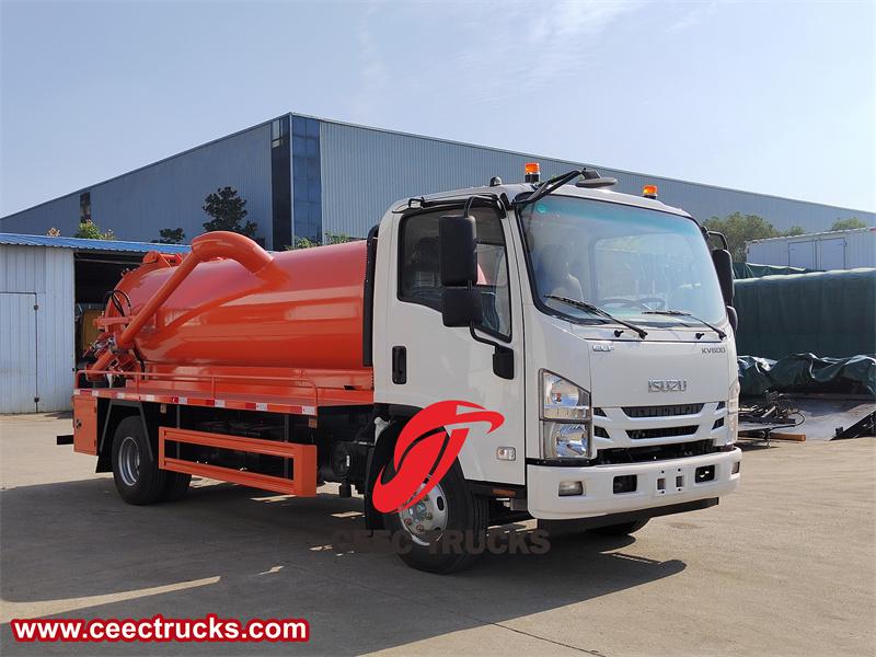 Isuzu Latest 8ton sewage suction tank truck Isuzu Latest 8ton sewage suction tank truck
