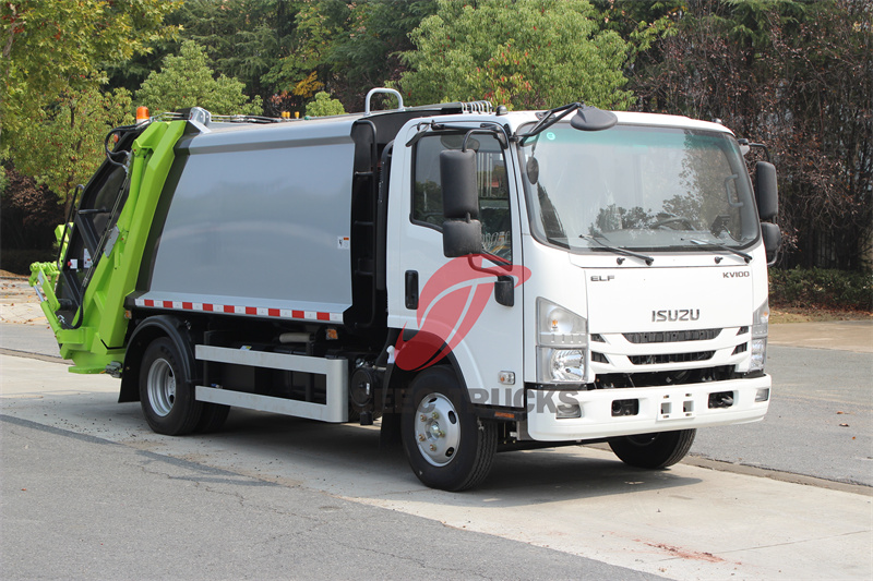 Trash compactor made by Isuzu trucks