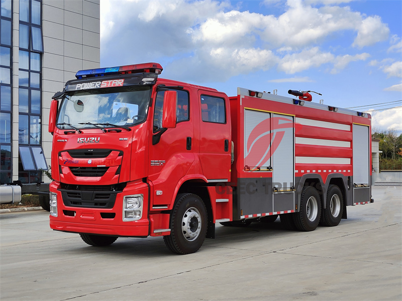 Isuzu giga chassis Industrial Foam Tender Fire Truck