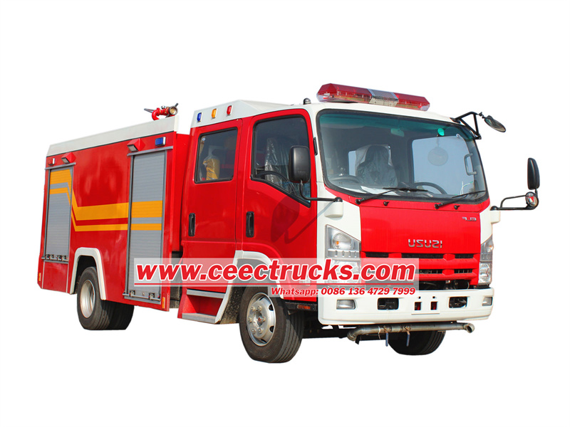 ISUZU NPR dry powder nitrogen fire truck ISUZU NPR dry powder nitrogen fire truck