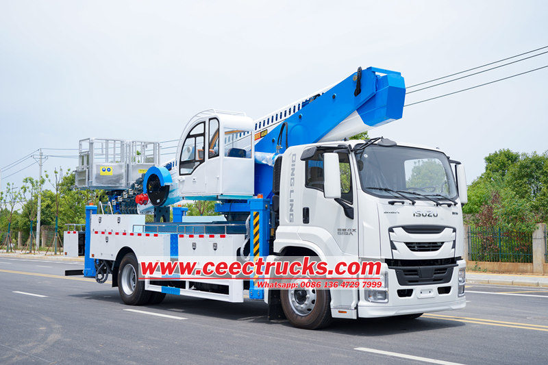 Isuzu mobile 45 meter safe aerial platform truck