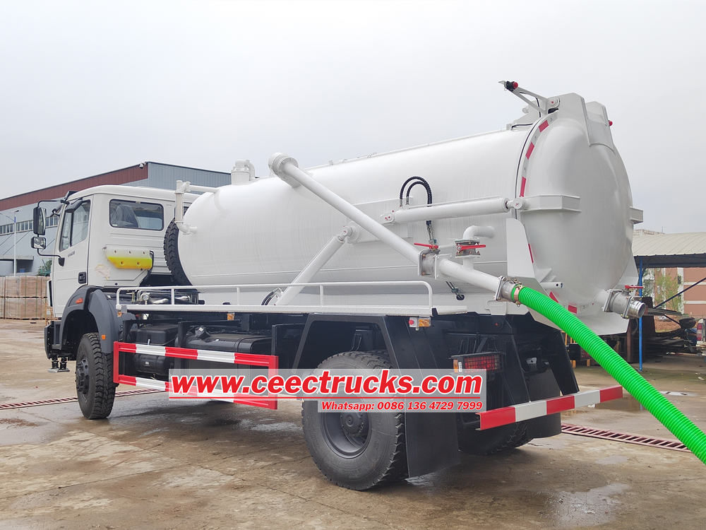 Beiben vacuum tanker sewage truck
