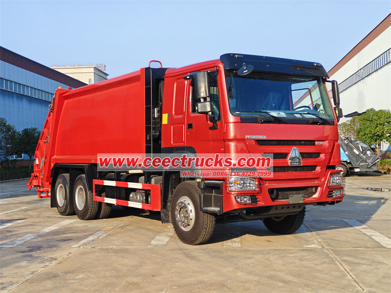 HOWO 20CBM garbage rear loader truck HOWO 20CBM garbage rear loader truck