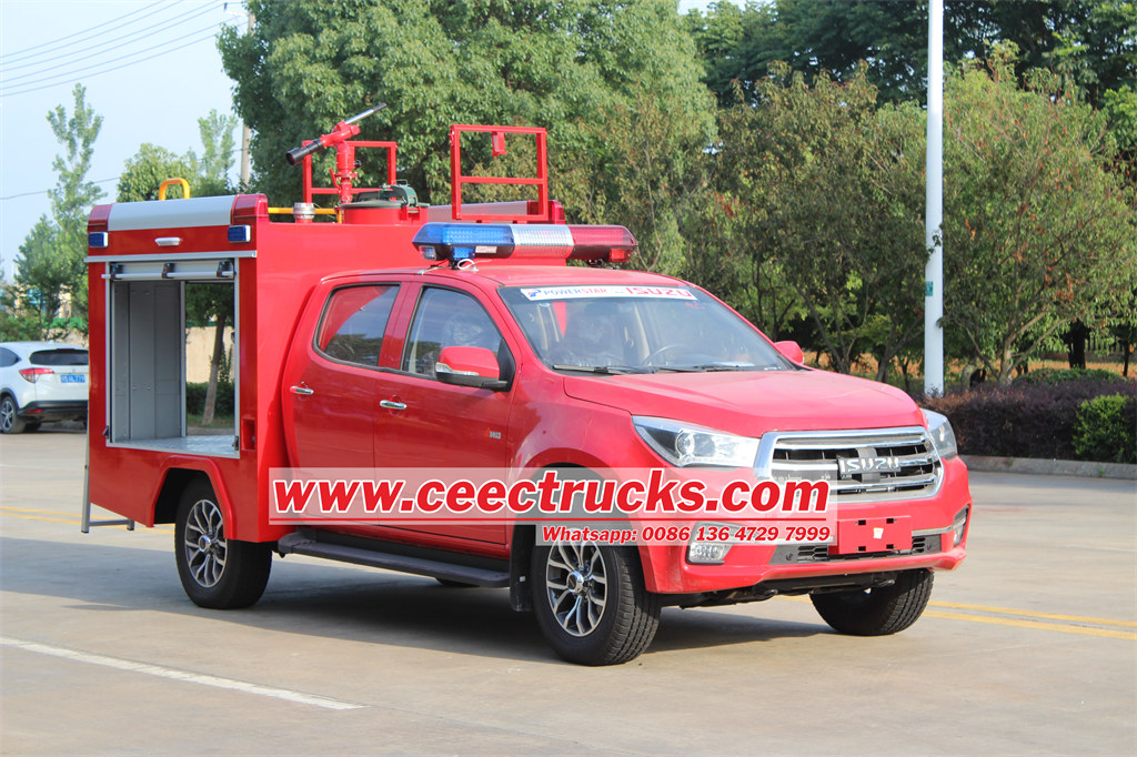 Isuzu pickup fire truck