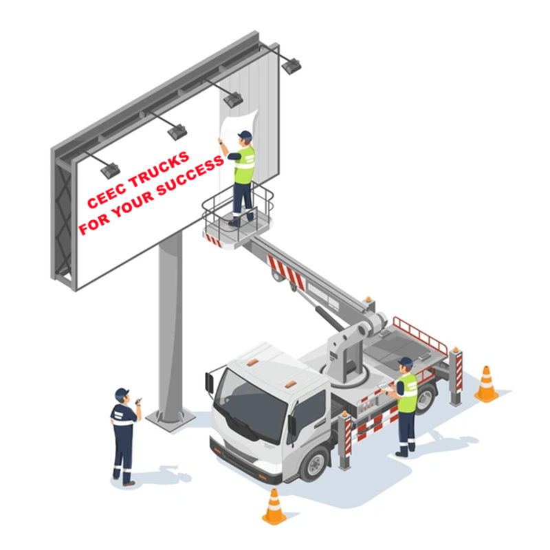 How to use ISUZU aerial platform truck for working