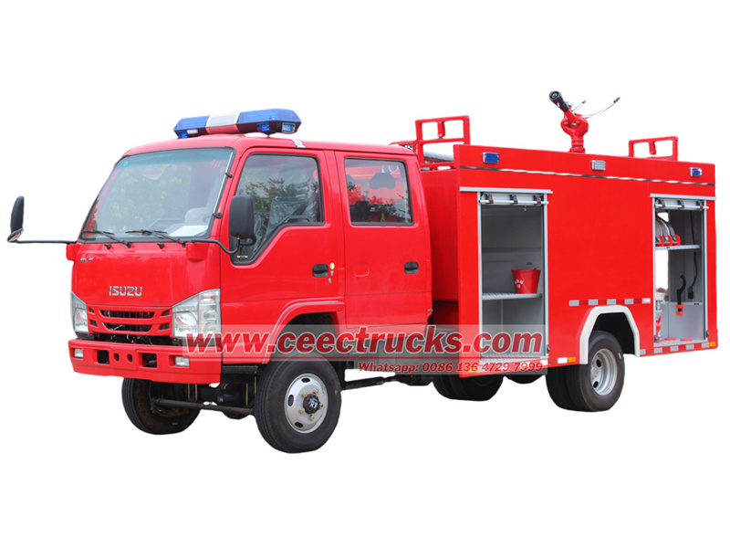 Isuzu mini ELF offroad fire department truck