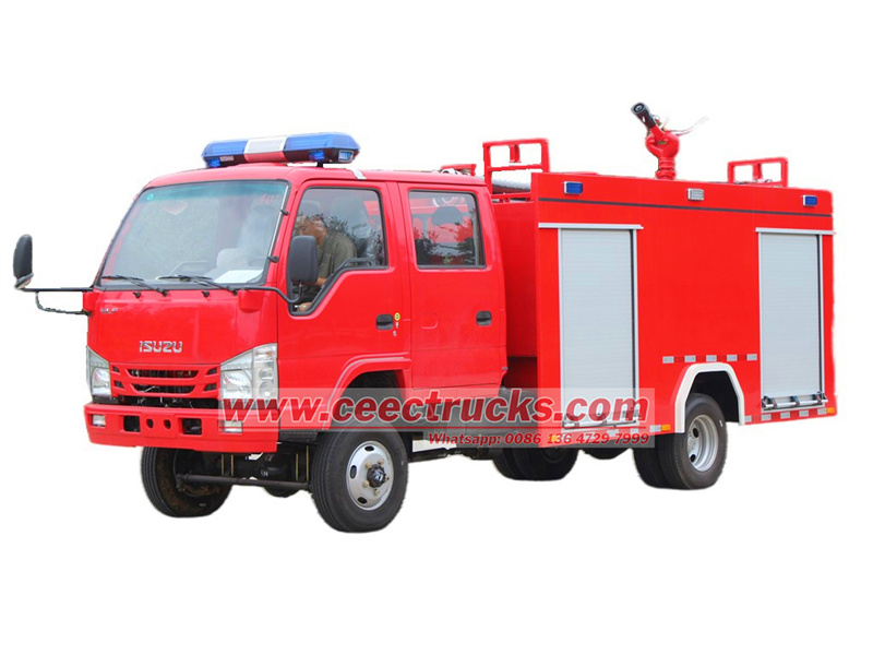 ISUZU 120HP 4x4 offroad fire truck