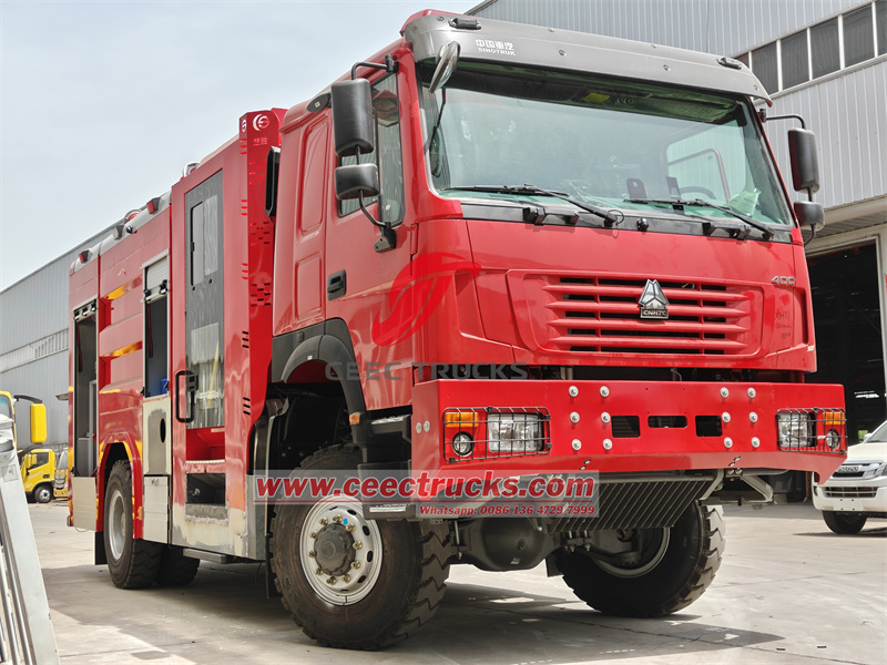 Sinotruk HOWO all wheel drive fire engine