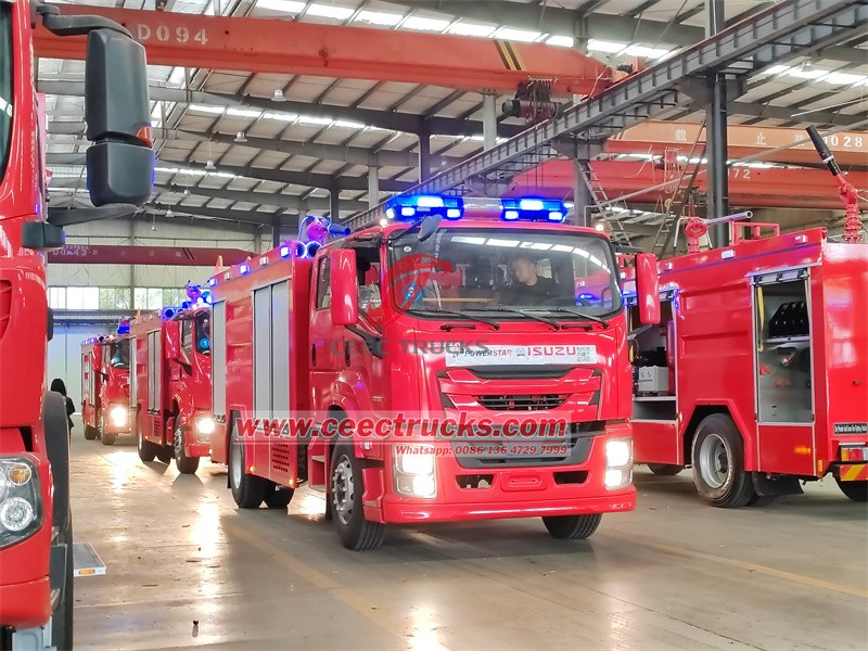 Isuzu fire fighting truck left CEEC TRUCKS factory