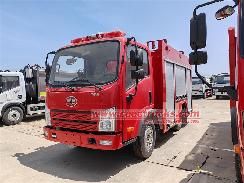 FAW water foam fire tender FAW water foam fire tender