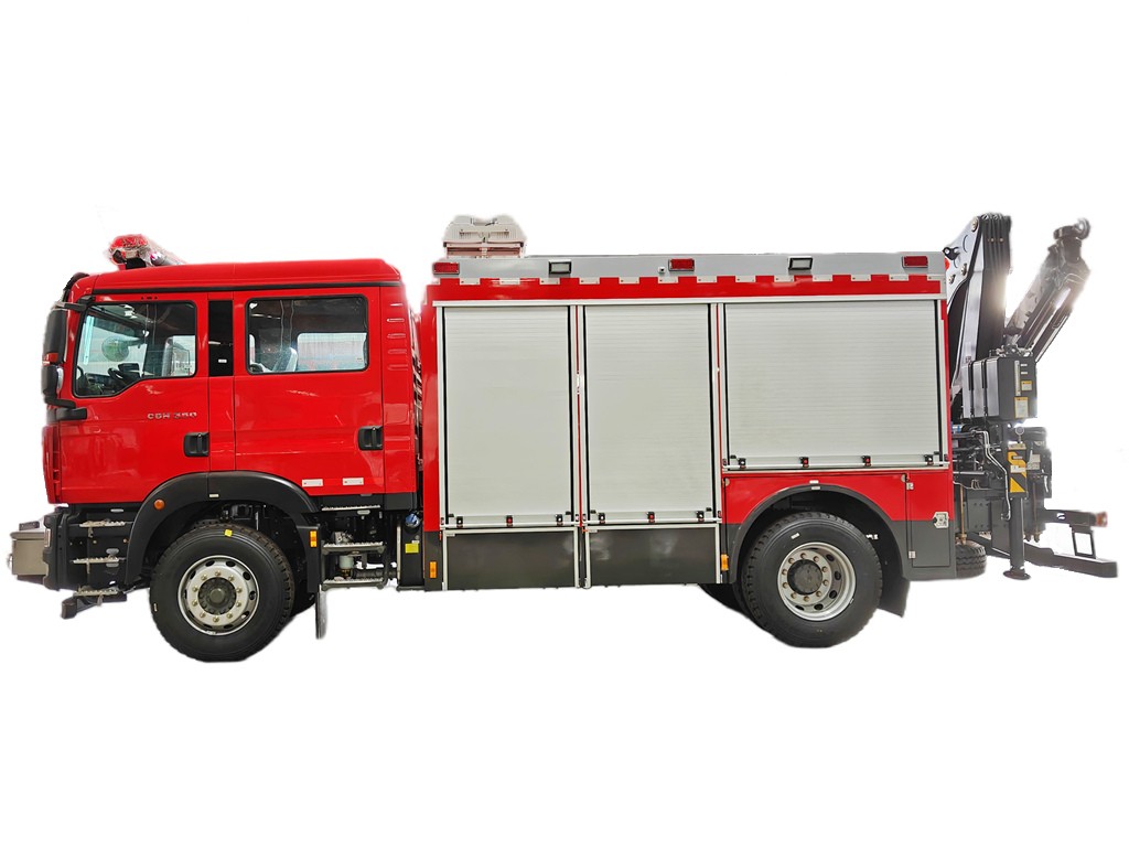 HOWO fire rescue truck with lighting device HOWO fire rescue truck with lighting device