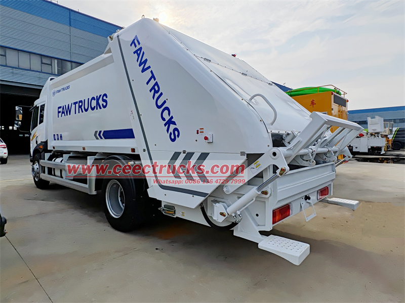 FAW J5K 10CBM hydraulic compaction truck