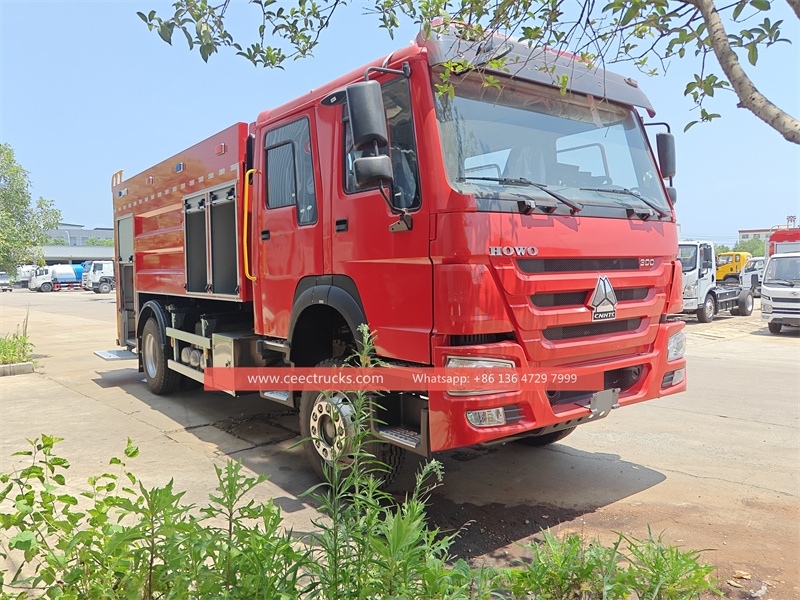 Howo 4x4 fire fighting truck