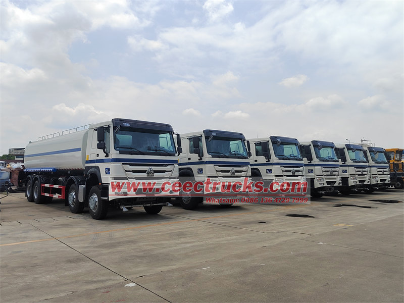 Howo water tanker trucks