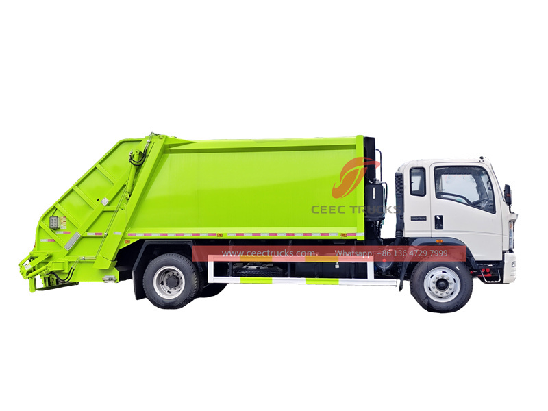 Howo rear loader garbage truck