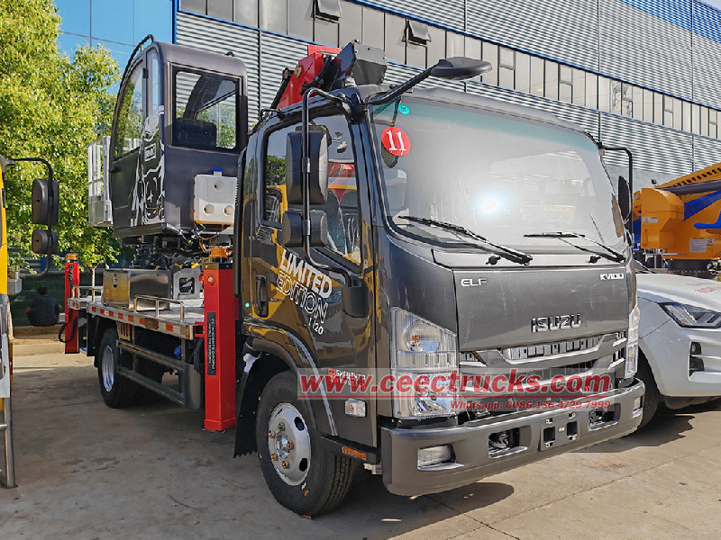 ISUZU 120HP telescopic boom lift