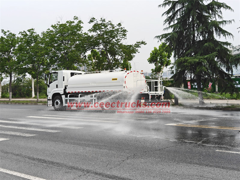 Isuzu 10000L water bowser tanker truck