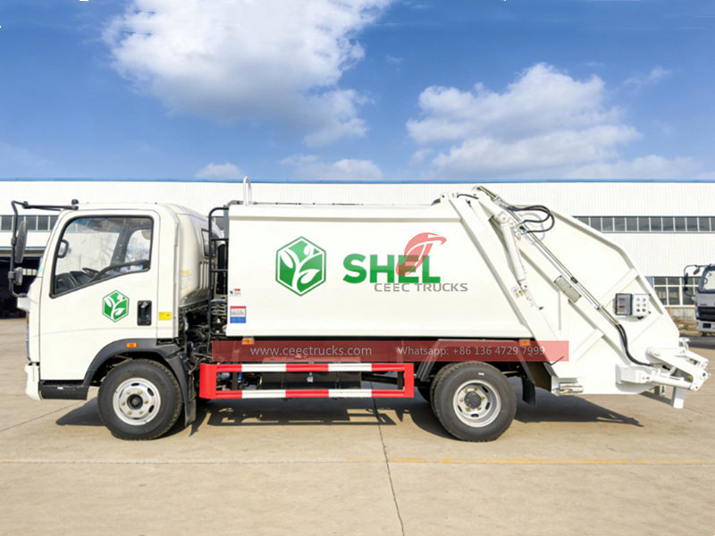 Howo rear loader garbage truck