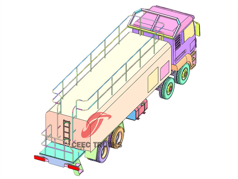Beiben 4142 lube service truck drawing