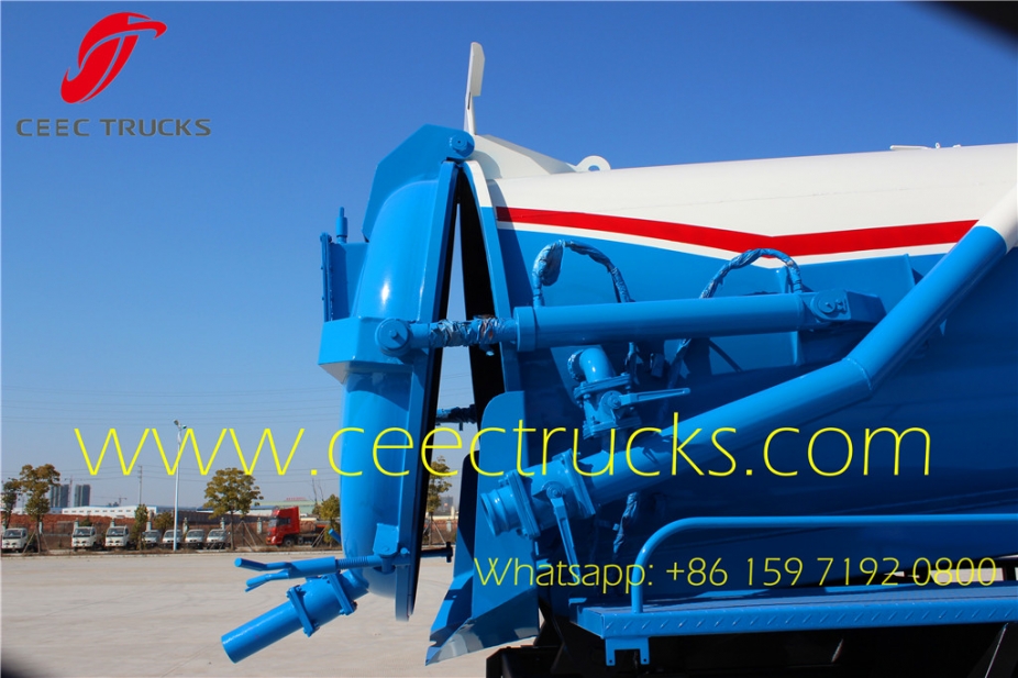 Dongfeng top design 9CBM vacuum suction tanker truck