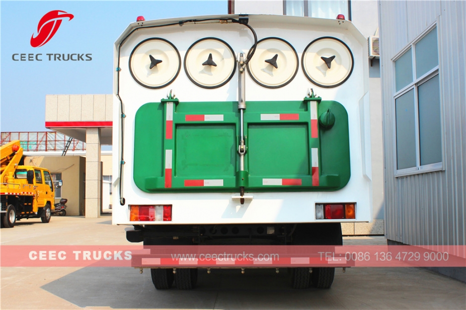 이수즈 5CBM 진공 로드 스위퍼 트럭