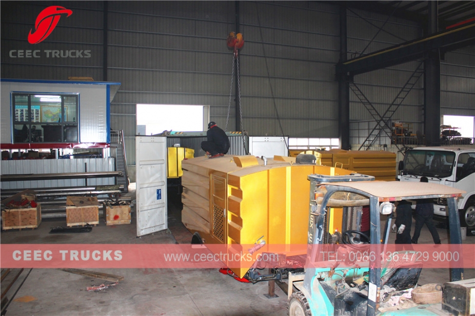 5000L 도로 청소차 상부구조