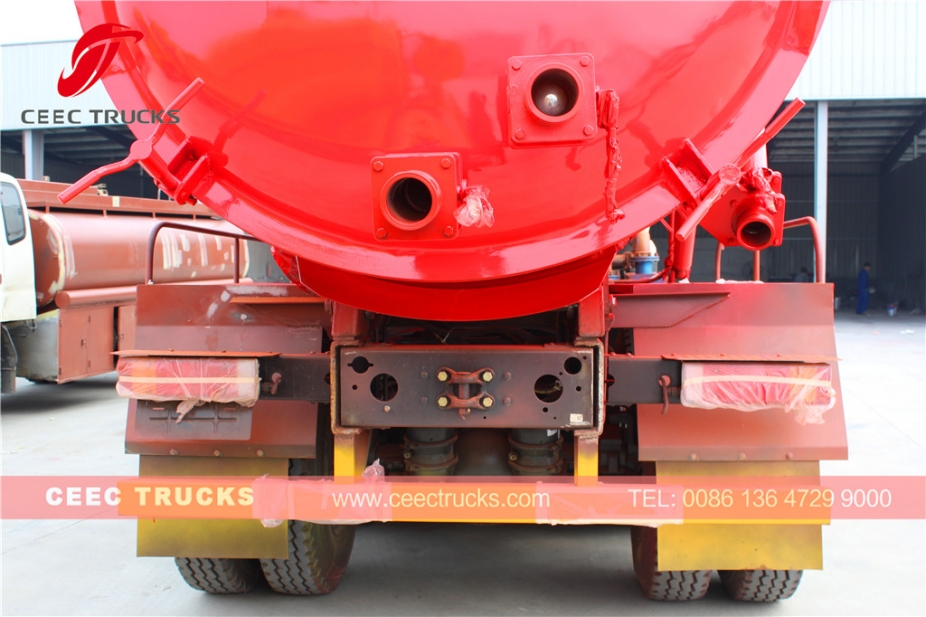 동풍 16CBM 진공 하수 흡입 탱크 트럭