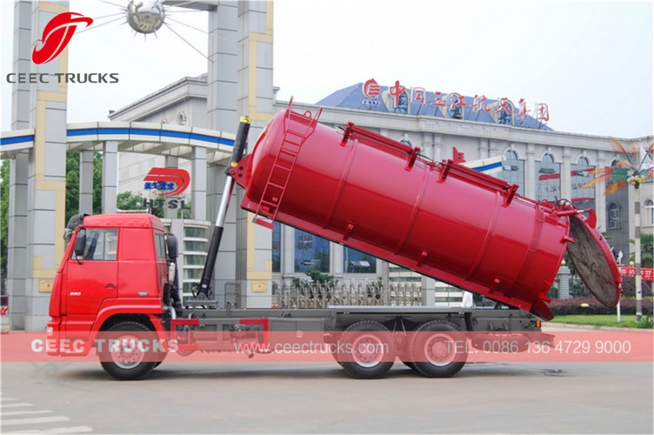 판매용 HOWO 18CBM 정화조 청소 트럭