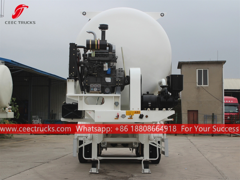 32CBM 3축 벌크 분말 트레일러