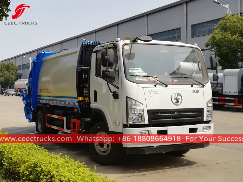 샤먼 8CBM 쓰레기 압축 트럭